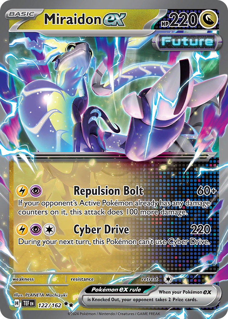 Miraidon ex 122 Temporal Forces Pokémon card
