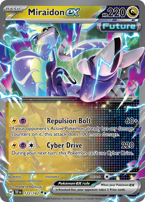 Miraidon ex 122 Temporal Forces Pokémon card