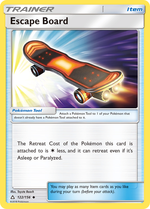 Escape Board 122 Ultra Prism Pokémon card