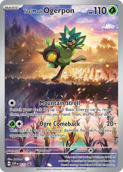 Teal Mask Ogerpon 123 Scarlet & Violet Black Star Promos Pokémon card
