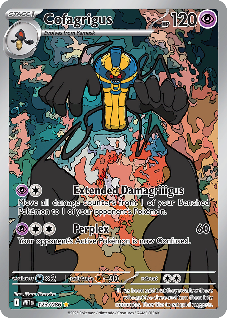 Cofagrigus 123 White Flare Pokémon card