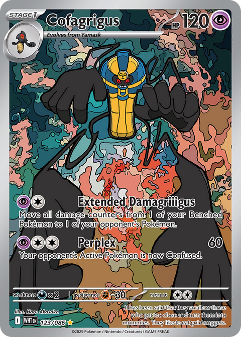 Cofagrigus 123 White Flare Pokémon card
