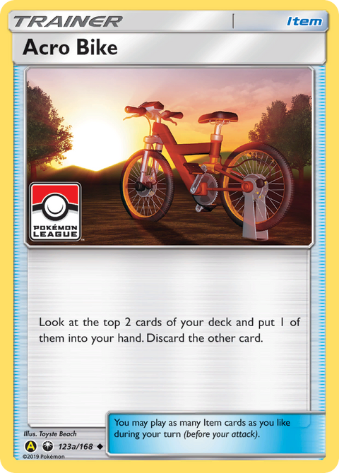 Acro Bike 123a Celestial Storm Pokémon card
