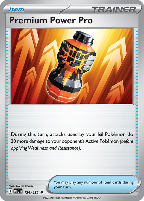 Premium Power Pro 124 Mega Evolution Pokémon card