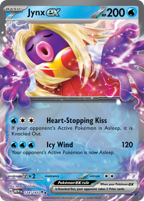 Jynx ex 124 151 Pokémon card