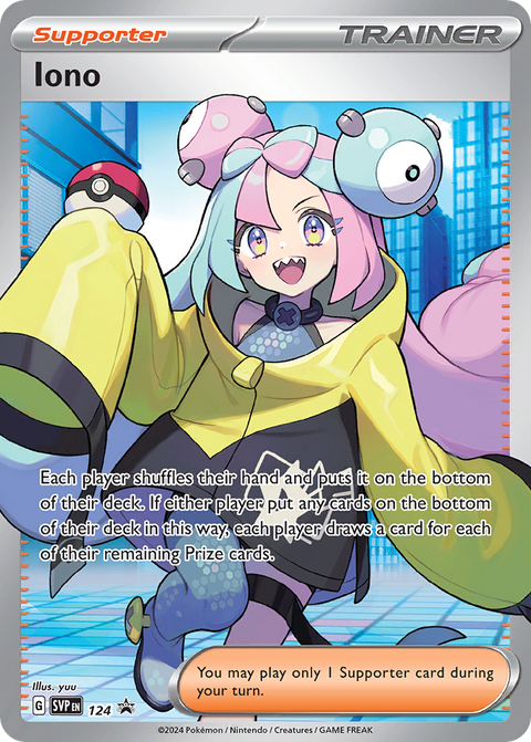 Iono 124 Scarlet & Violet Black Star Promos Pokémon card