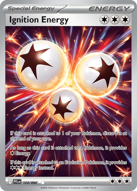 Ignition Energy 124 Phantasmal Flames Pokémon card