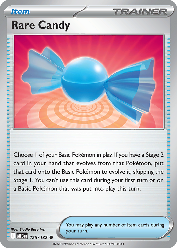 Rare Candy 125 Mega Evolution Pokémon card