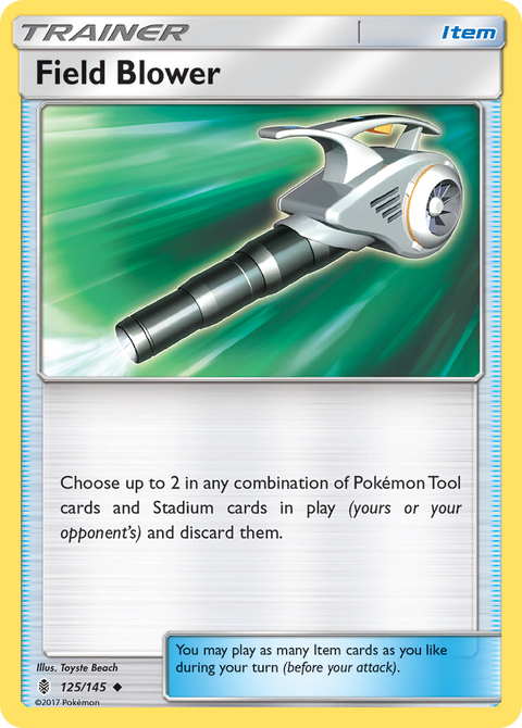 Field Blower 125 Guardians Rising Pokémon card