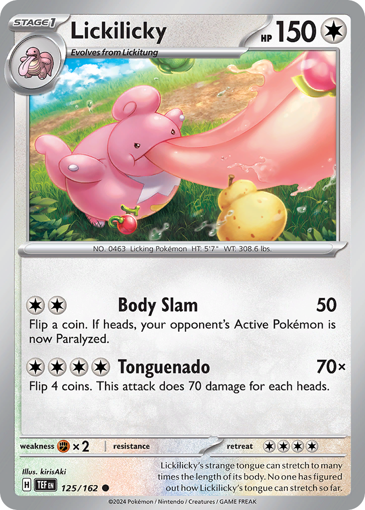 Lickilicky 125 Temporal Forces Pokémon card
