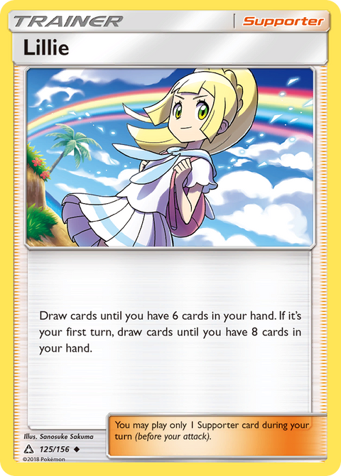 Lillie 125 Ultra Prism Pokémon card