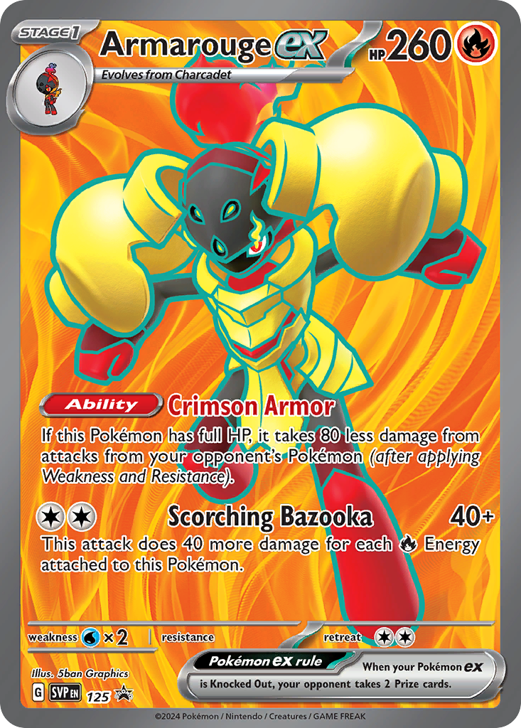 Armarouge ex 125 Scarlet & Violet Black Star Promos Pokémon card