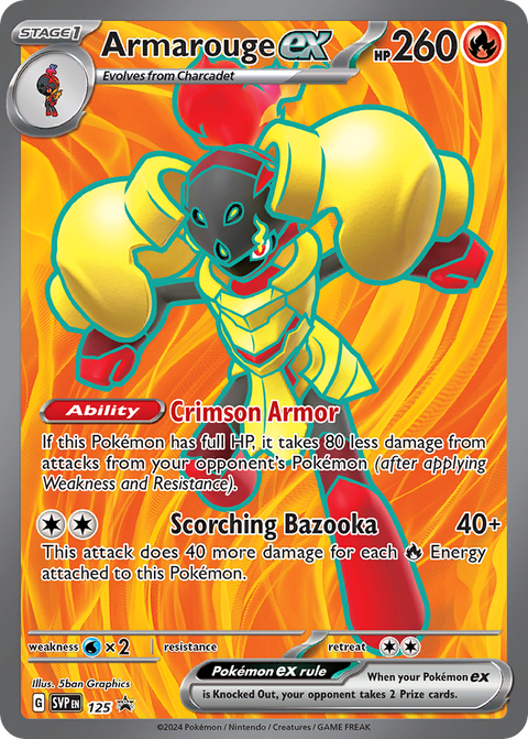 Armarouge ex 125 Scarlet & Violet Black Star Promos Pokémon card