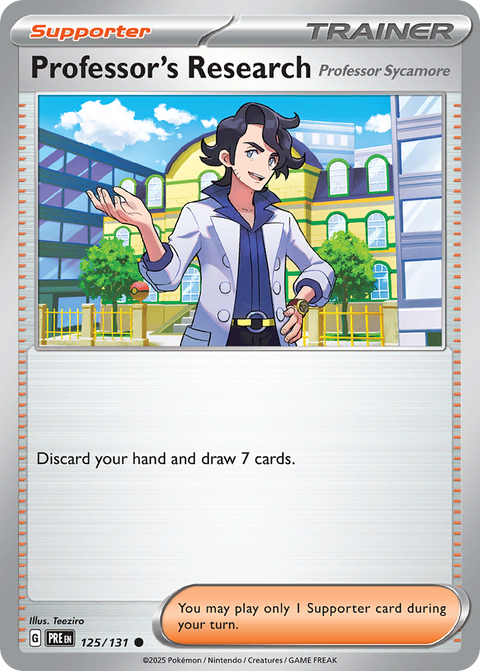 Professor's Research 125 Prismatic Evolutions Pokémon card