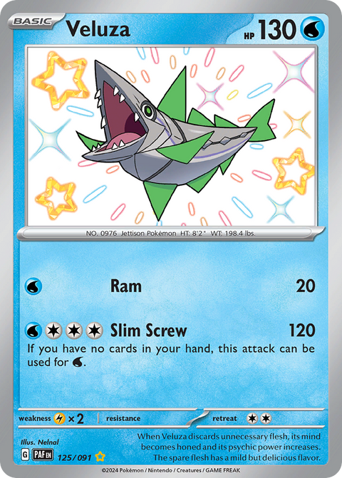 Veluza 125 Paldean Fates Pokémon card