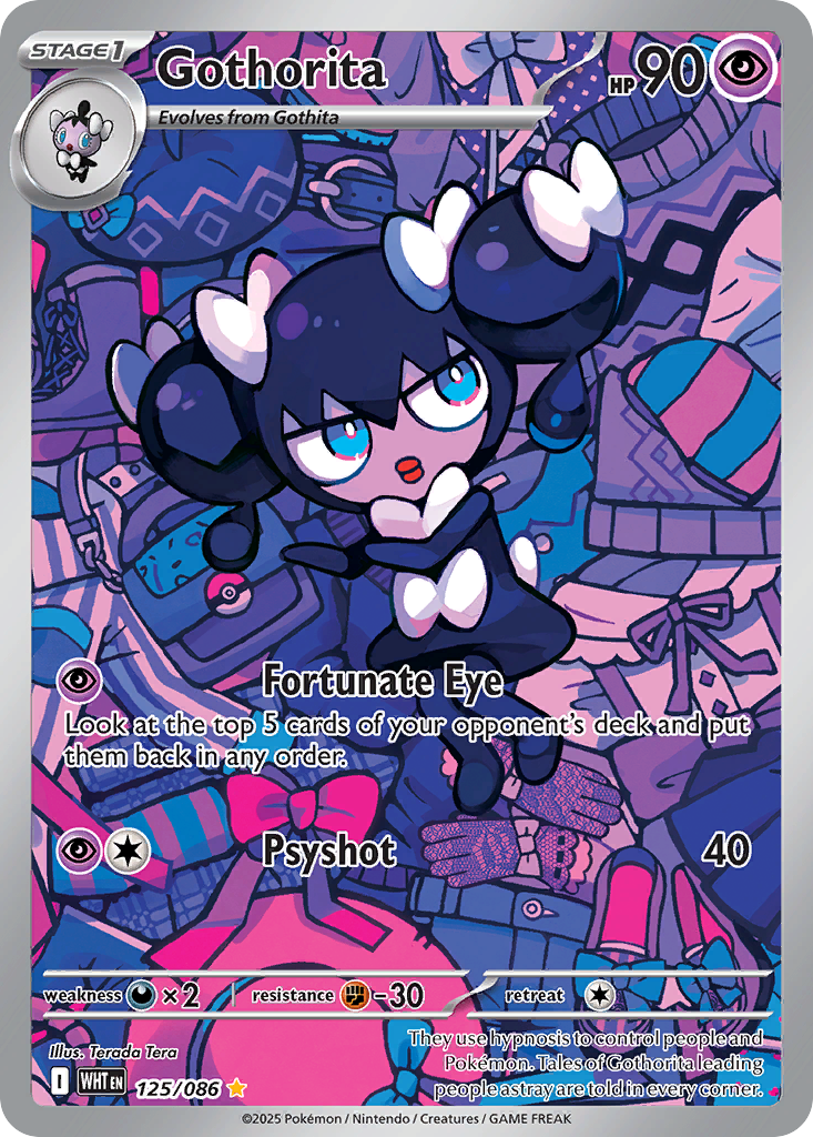 Gothorita 125 White Flare Pokémon card