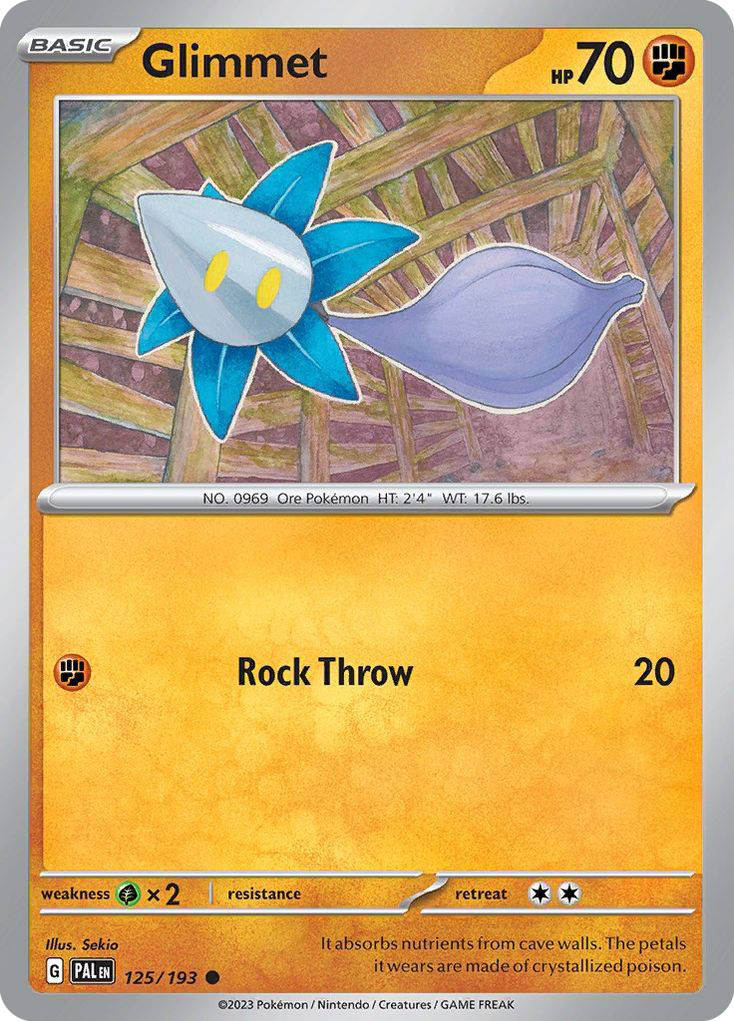 Glimmet 125 Paldea Evolved Pokémon card