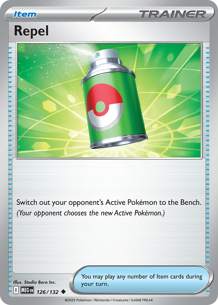 Repel 126 Mega Evolution Pokémon card