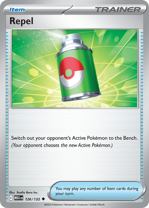 Repel 126 Mega Evolution Pokémon card