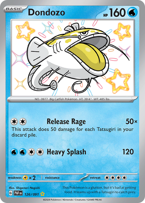Dondozo 126 Paldean Fates Pokémon card