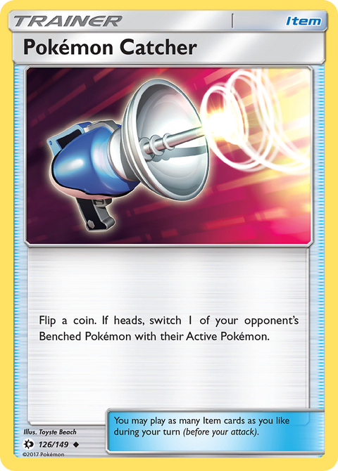 Pokémon Catcher 126 Sun & Moon Pokémon card