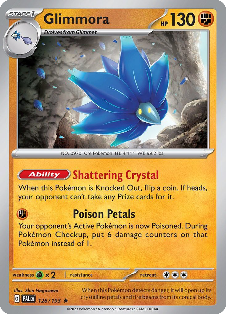 Glimmora 126 Paldea Evolved Pokémon card