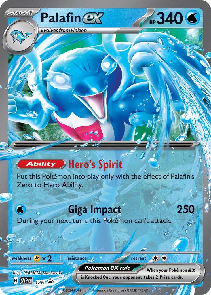 Palafin ex 126 Scarlet & Violet Black Star Promos Pokémon card