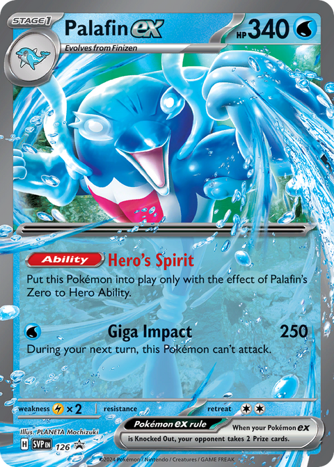 Palafin ex 126 Scarlet & Violet Black Star Promos Pokémon card