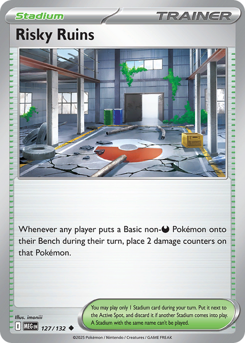 Risky Ruins 127 Mega Evolution Pokémon card