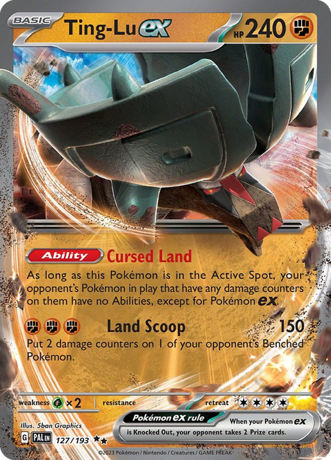 Ting-Lu ex 127 Paldea Evolved Pokémon card