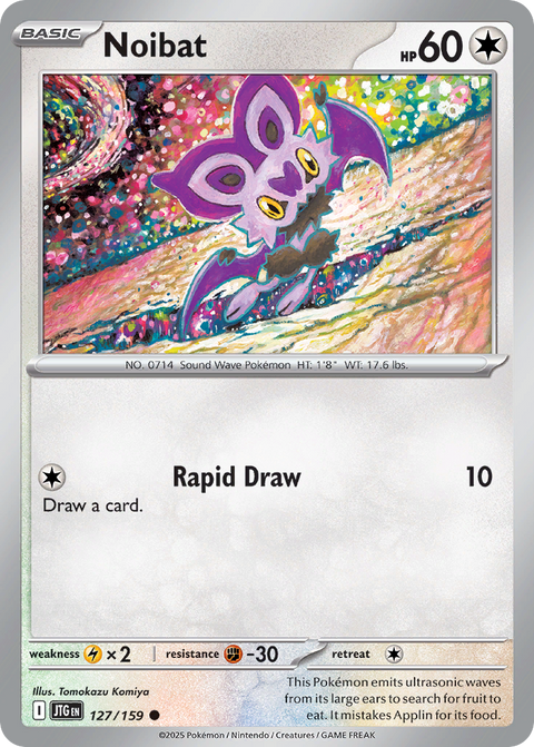Noibat 127 Journey Together Pokémon card
