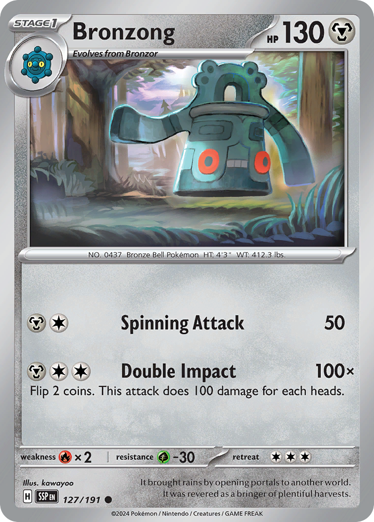 Bronzong 127 Surging Sparks Pokémon card