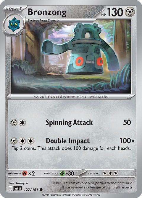 Bronzong 127 Surging Sparks Pokémon card