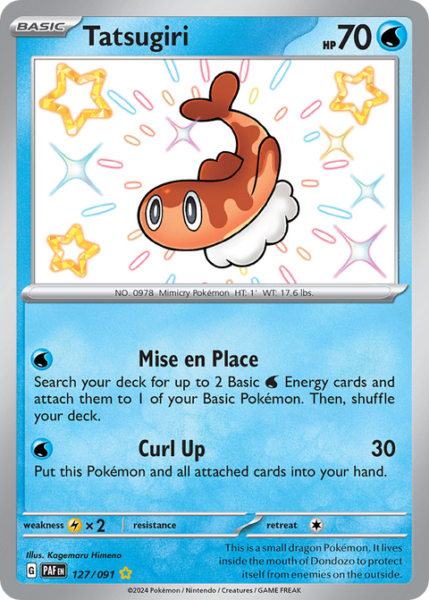 Tatsugiri 127 Paldean Fates Pokémon card