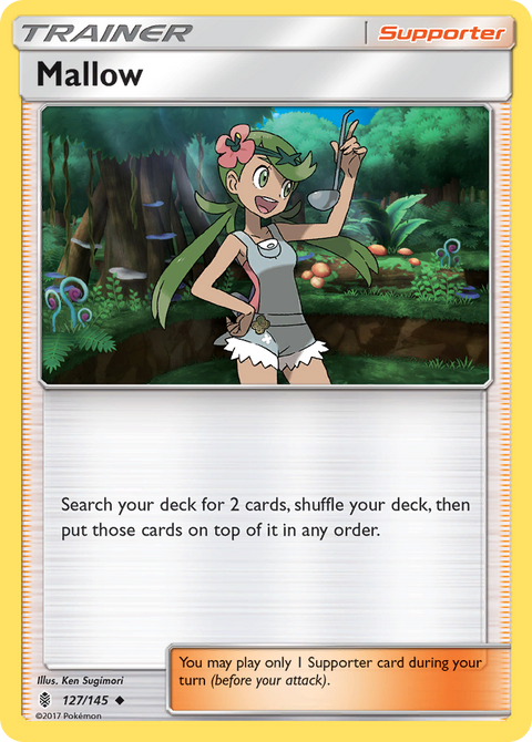 Mallow 127 Guardians Rising Pokémon card