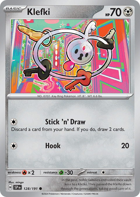Klefki 128 Surging Sparks Pokémon card