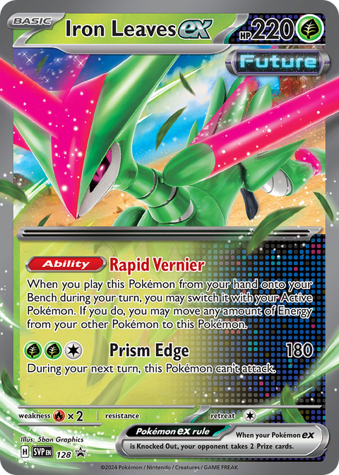 Iron Leaves ex 128 Scarlet & Violet Black Star Promos Pokémon card