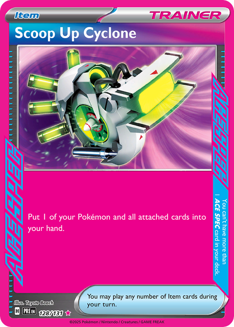 Scoop Up Cyclone 128 Prismatic Evolutions Pokémon card