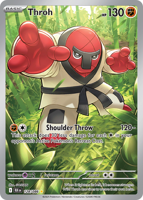 Throh 128 Black Bolt Pokémon card
