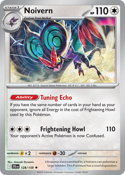 Noivern 128 Journey Together Pokémon card