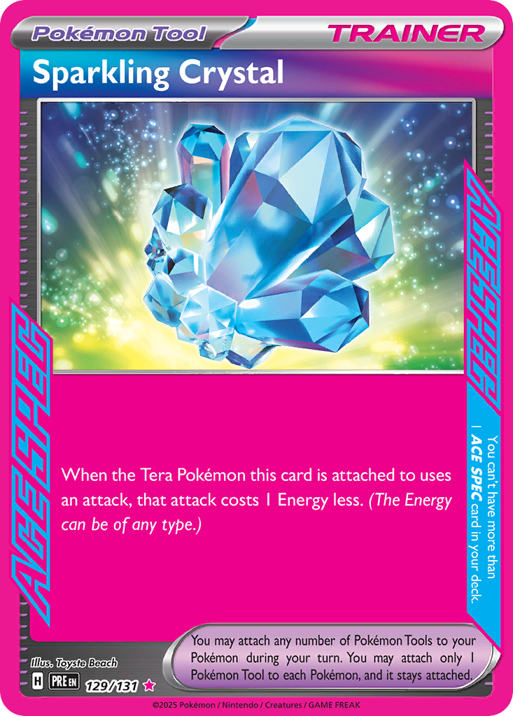Sparkling Crystal 129 Prismatic Evolutions Pokémon card