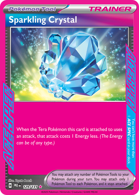 Sparkling Crystal 129 Prismatic Evolutions Pokémon card