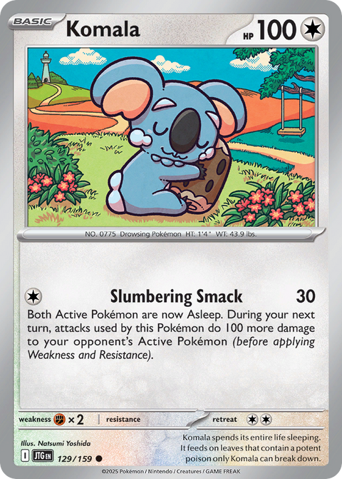 Komala 129 Journey Together Pokémon card