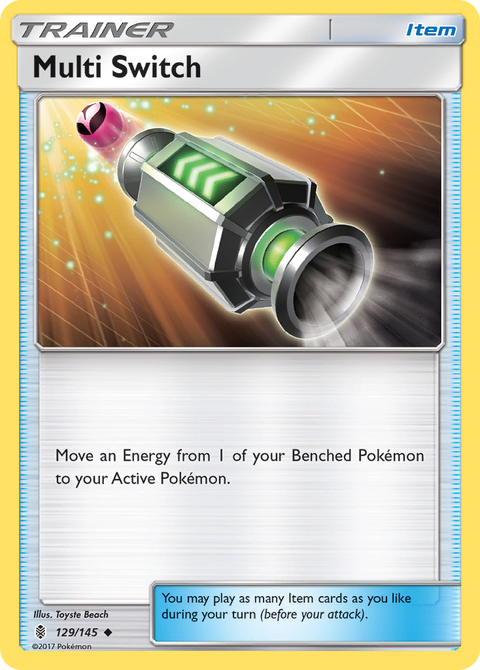 Multi Switch 129 Guardians Rising Pokémon card