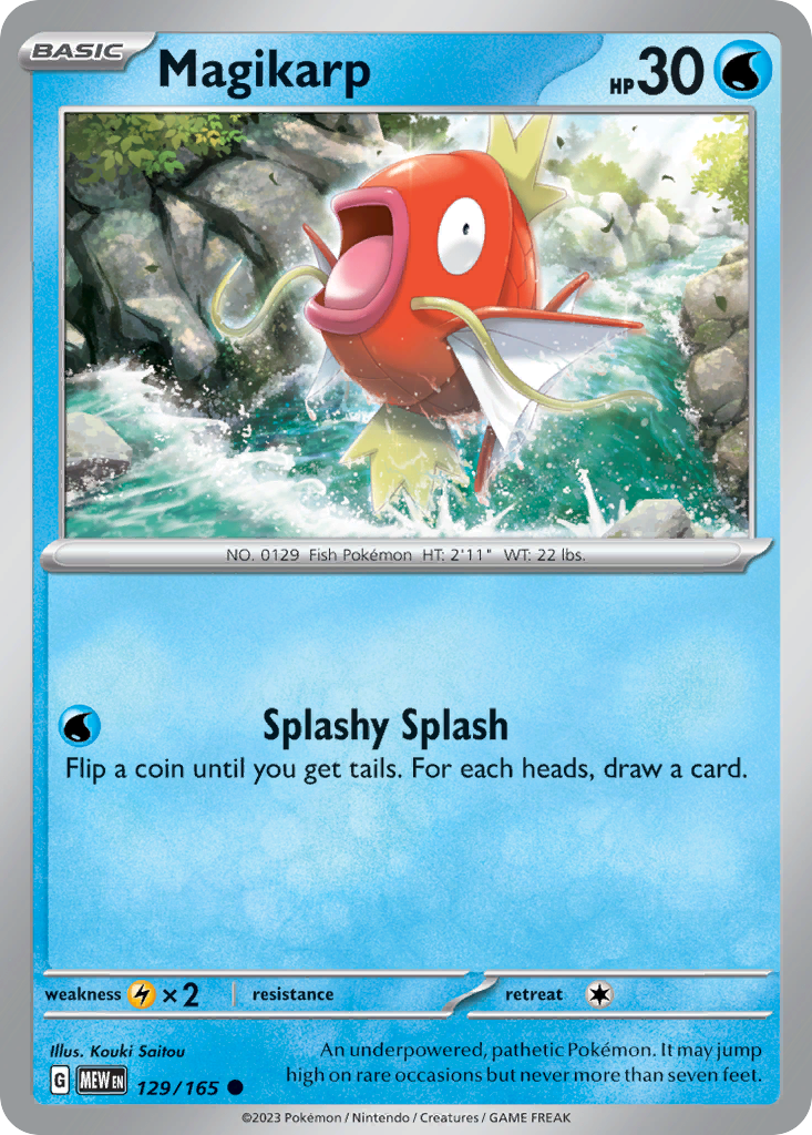 Magikarp 129 151 Pokémon card