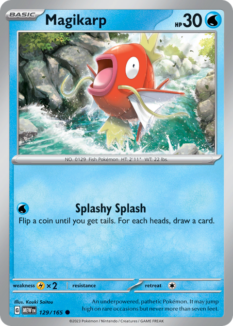 Magikarp 129 151 Pokémon card