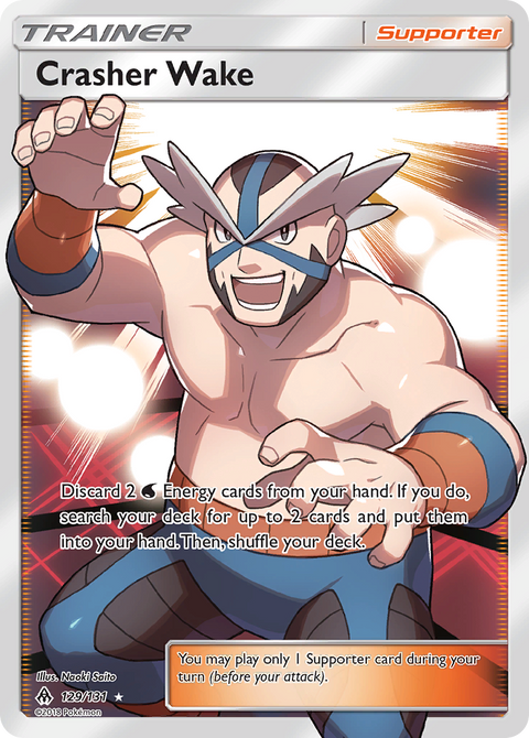 Crasher Wake 129 Forbidden Light Pokémon card