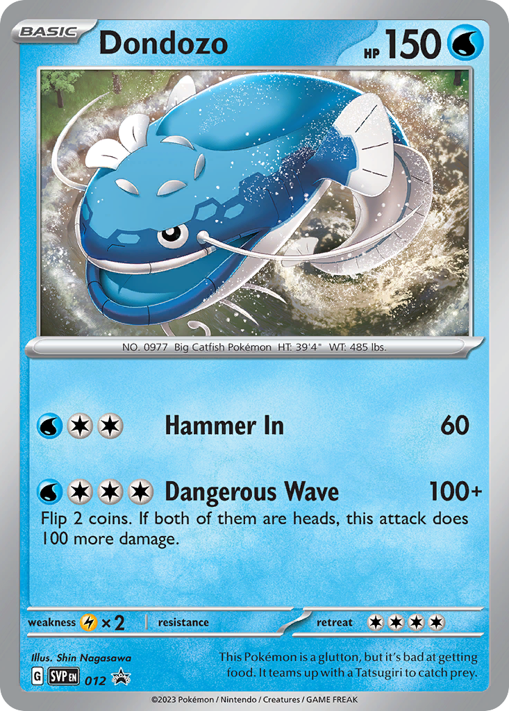 Dondozo 12 Scarlet & Violet Black Star Promos Pokémon card