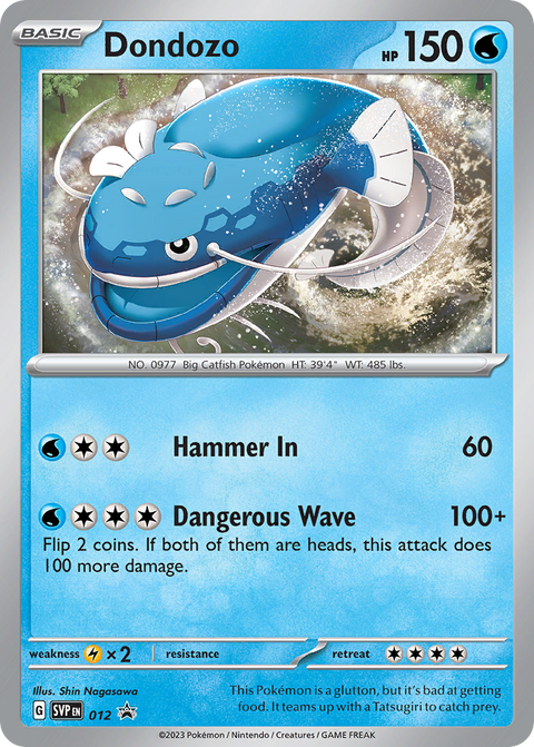 Dondozo 12 Scarlet & Violet Black Star Promos Pokémon card