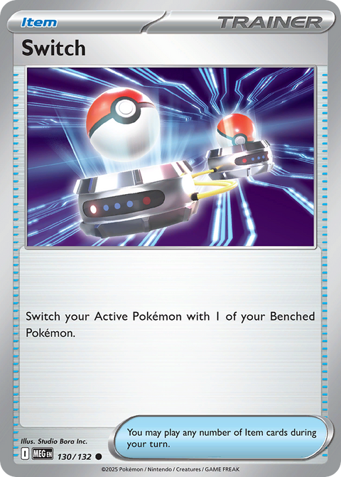 Switch 130 Mega Evolution Pokémon card